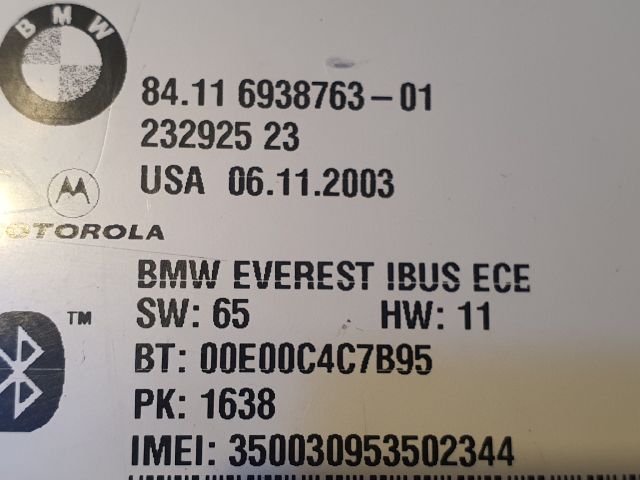 bontott BMW 5 E60 Bluetooth Elektronika