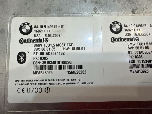 bontott BMW 5 E60 Bluetooth Elektronika