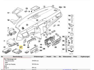 bontott BMW 5 E60 Első Hamutartó