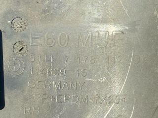 bontott BMW 5 E60 Első Lökhárító Alsó Középső Díszrács