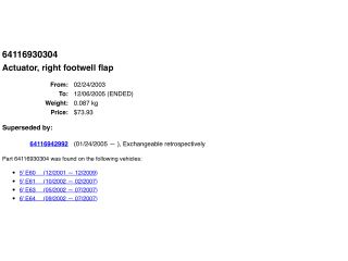 bontott BMW 5 E60 Fűtés Állító Motor