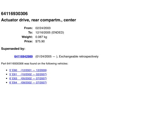 bontott BMW 5 E60 Fűtés Állító Motor