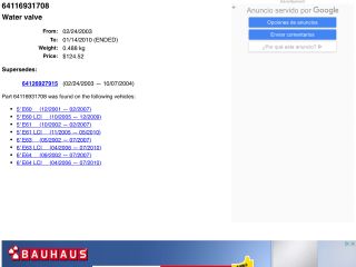 bontott BMW 5 E60 Fűtéscsap