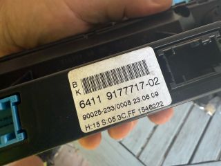 bontott BMW 5 E60 Fűtéskapcsoló (digit klímás)