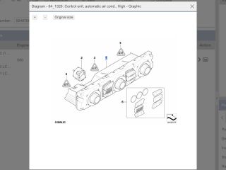 bontott BMW 5 E60 Fűtéskapcsoló (digit klímás)