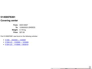 bontott BMW 5 E60 Fűtéskapcsoló Keret