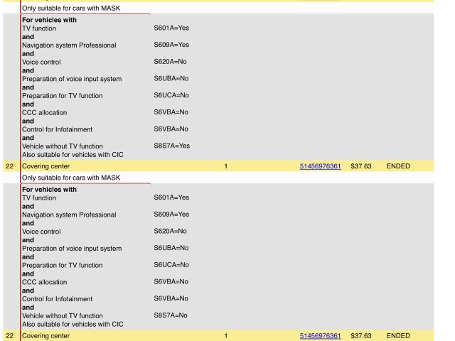 bontott BMW 5 E60 Fűtéskapcsoló Keret