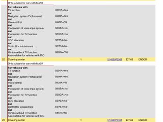 bontott BMW 5 E60 Fűtéskapcsoló Keret
