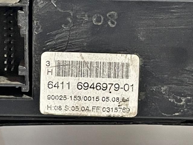 bontott BMW 5 E60 Fűtéskapcsoló (manuális klímás)