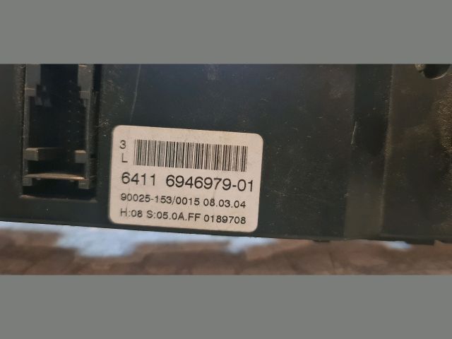 bontott BMW 5 E60 Fűtéskapcsoló (manuális klímás)