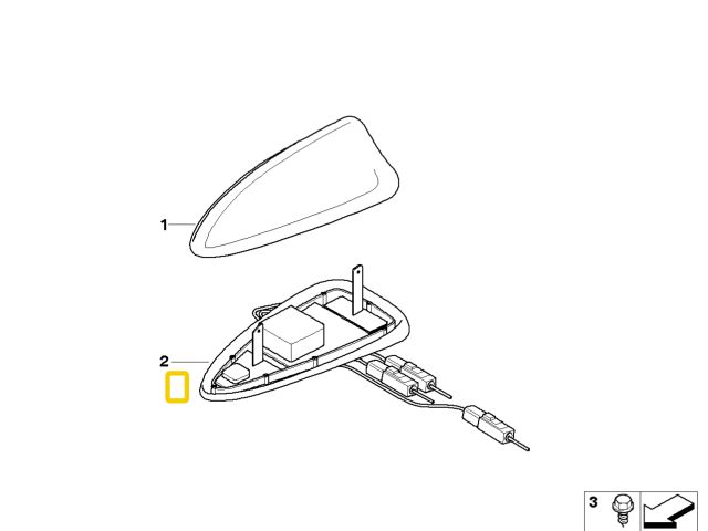 bontott BMW 5 E60 GPS Antenna