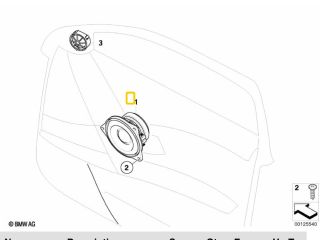 bontott BMW 5 E60 Hangszóró (Pozíciófüggetlen)