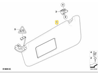 bontott BMW 5 E60 Jobb Napellenző