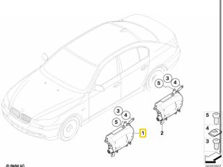 bontott BMW 5 E60 Jobb Oldallégzsák