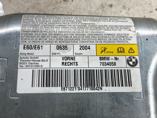 bontott BMW 5 E60 Jobb Oldallégzsák