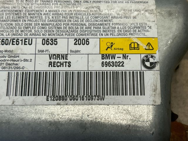 bontott BMW 5 E60 Jobb Oldallégzsák