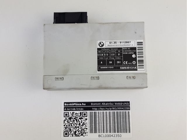 bontott BMW 5 E60 Kulcs Nélküli Nyitás Jeladó