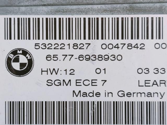 bontott BMW 5 E60 Légzsák Elektronika