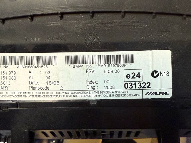 bontott BMW 5 E60 Multifunkciós Kijelző