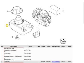 bontott BMW 5 E60 Navigáció Elektronika
