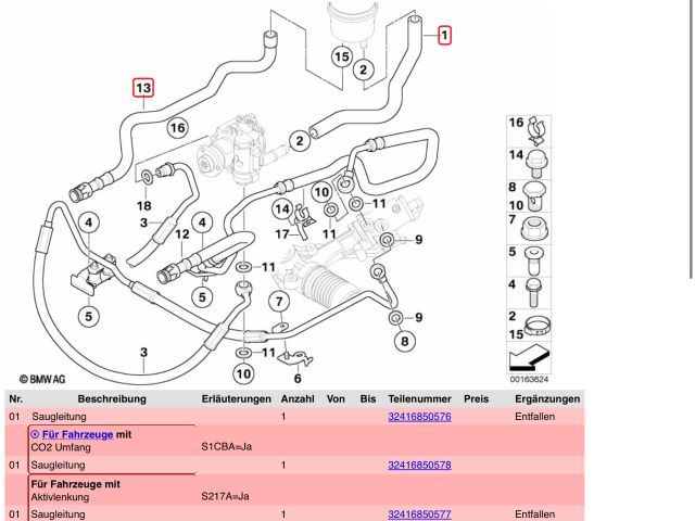 bontott BMW 5 E60 Szervóolaj Tartály