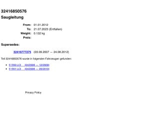 bontott BMW 5 E60 Szervóolaj Tartály