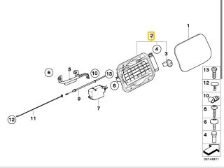 bontott BMW 5 E60 Tankajtó