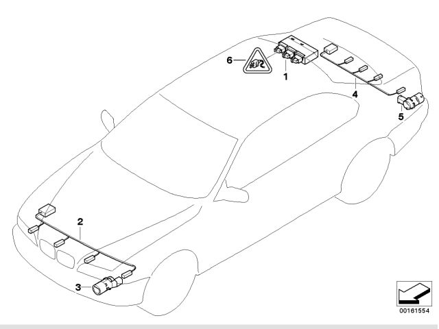 bontott BMW 5 E60 Tolatóradar Fej