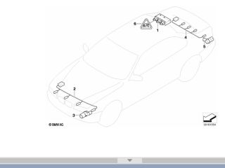 bontott BMW 5 E60 Tolatóradar Fej