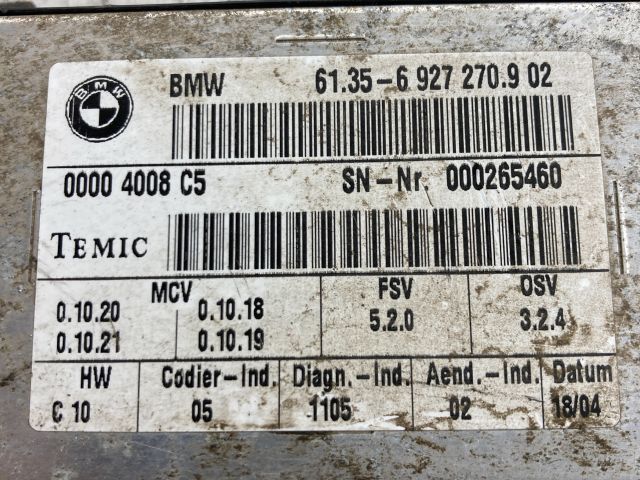 bontott BMW 5 E60 Ülés Elektronika