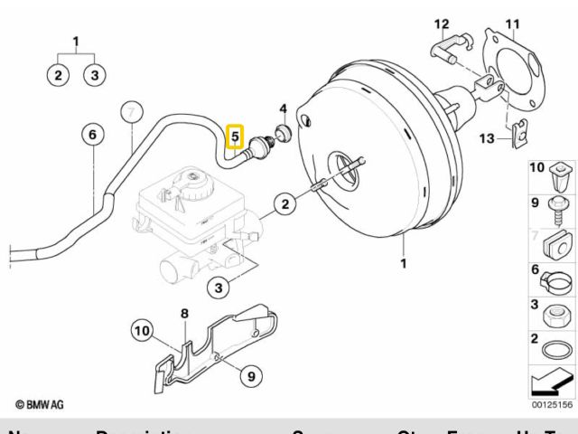 bontott BMW 5 E60 Vákum Cső