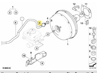 bontott BMW 5 E60 Vákum Cső
