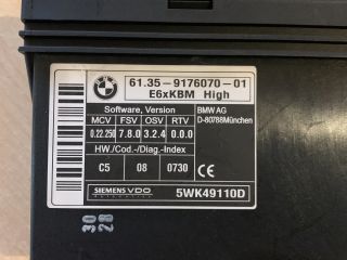 bontott BMW 5 E61 Komfort Elektronika