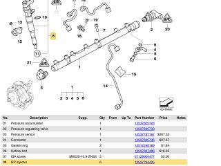 bontott BMW 5 E61 Porlasztó (1 db)
