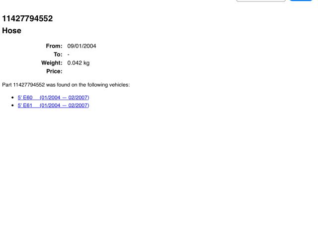 bontott BMW 5 E61 Turbó Olajcső