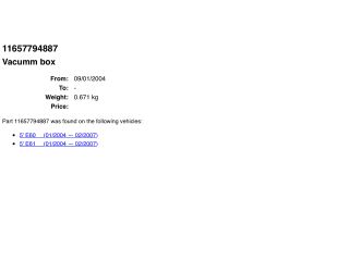 bontott BMW 5 E61 Turbó Vákum Szelep