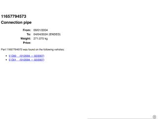 bontott BMW 5 E61 Turbócső