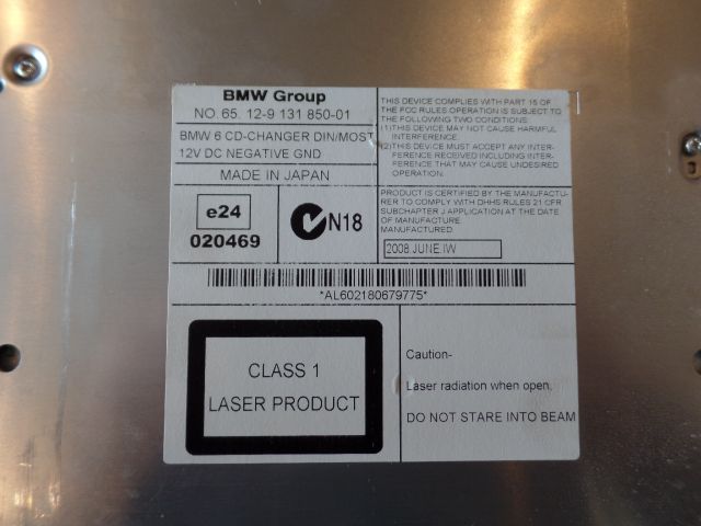 bontott BMW 5 E61 CD / DVD Tár