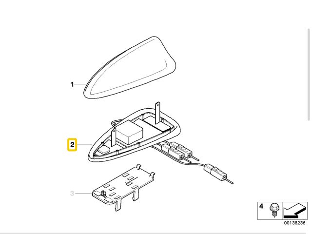 bontott BMW 5 E61 GPS Antenna