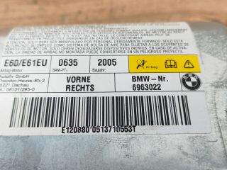 bontott BMW 5 E61 Jobb első Függöny Légzsák