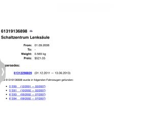 bontott BMW 5 E61 Komplett Kormánykapcsoló (Bajuszkapcsoló)