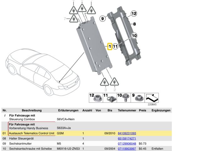 bontott BMW 5 E61 Telefon Elektronika