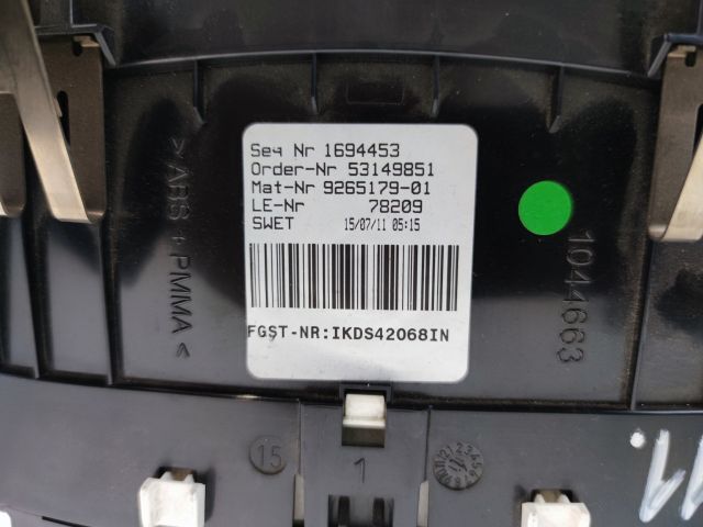 bontott BMW 5 F10 Kilométeróra