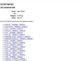 bontott BMW 5 F10 Bal első Fék Hűtő Cső