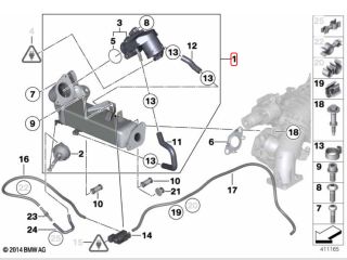bontott BMW 5 F10 EGR Hűtő