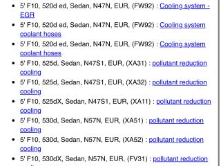bontott BMW 5 F10 EGR Hűtő