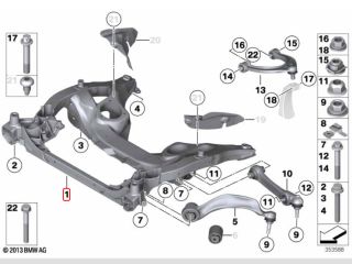 bontott BMW 5 F10 Első Bölcső