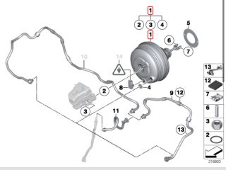 bontott BMW 5 F10 Fékrásegítő