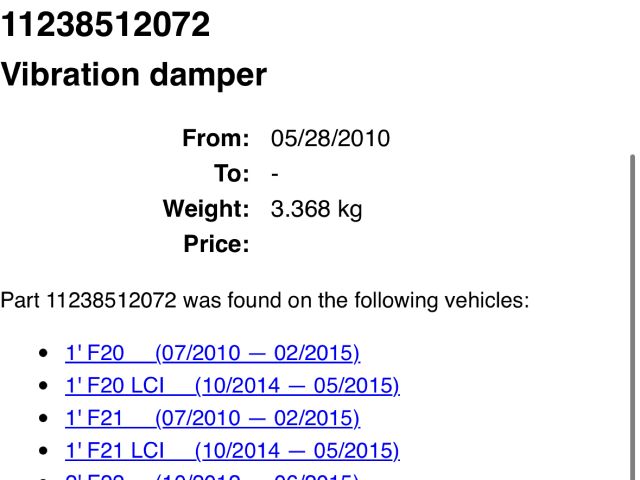 bontott BMW 5 F10 Főtengely Szíjtárcsa