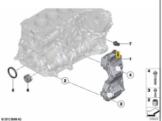 bontott BMW 5 F10 Generátor Tartó Bak